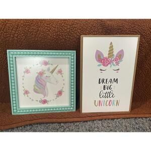 Adorable Unicorn Wall Art Set